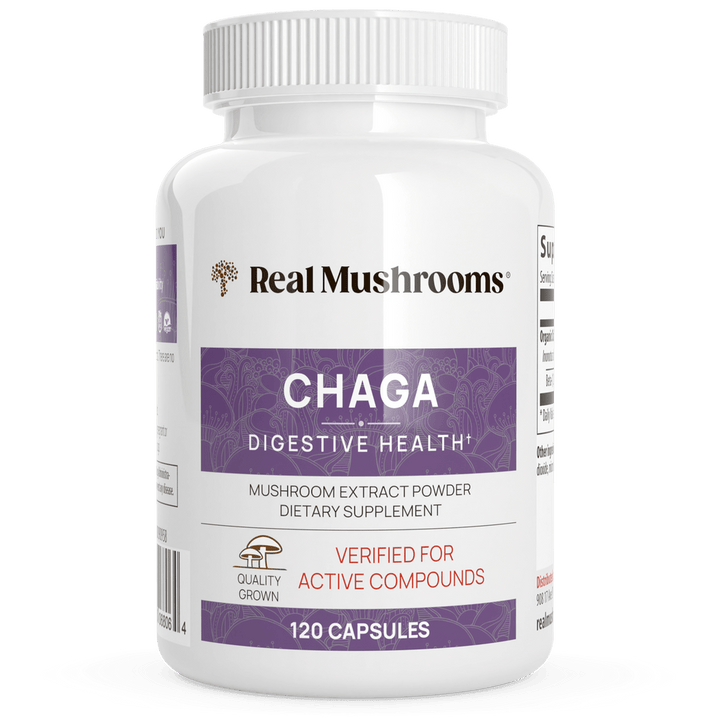Real Mushrooms Organic Chaga Extract 120 Capsules Immune Support - POWER FIT SHOP — Powering Preparedness, Health &amp; Home