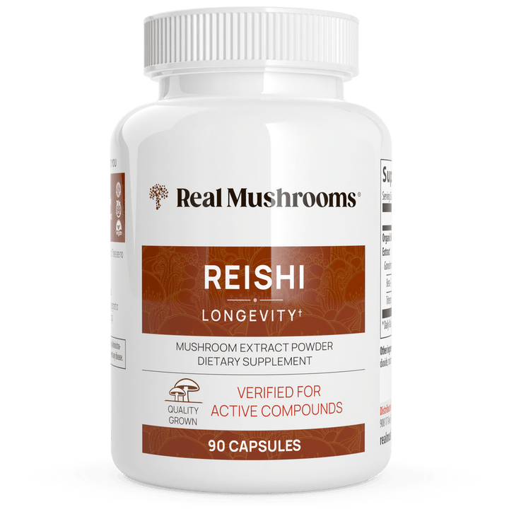 Real Mushrooms Reishi Mushroom Immune Support and Wellness 90 Capsules - POWER FIT SHOP — Powering Preparedness, Health &amp; Home