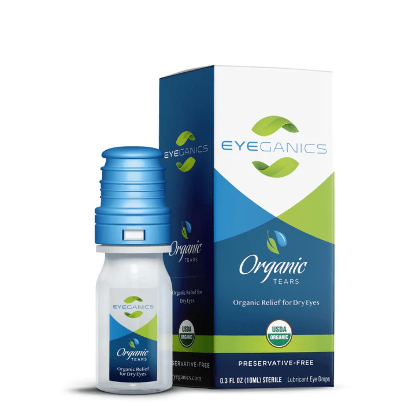 Qty 6 Eyeganics Organic Eye Drops 10mL Each Moisture Support - POWER FIT SHOP — Powering Preparedness, Health & Home