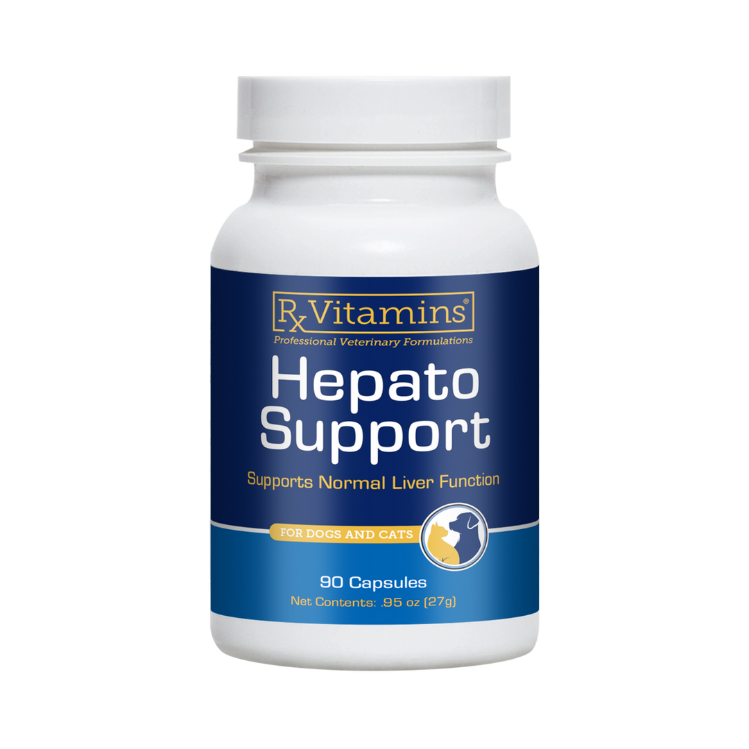 Rx Vitamins For Pets Hepato Support 90 Caps Liver Health Supplement for dogs and cats