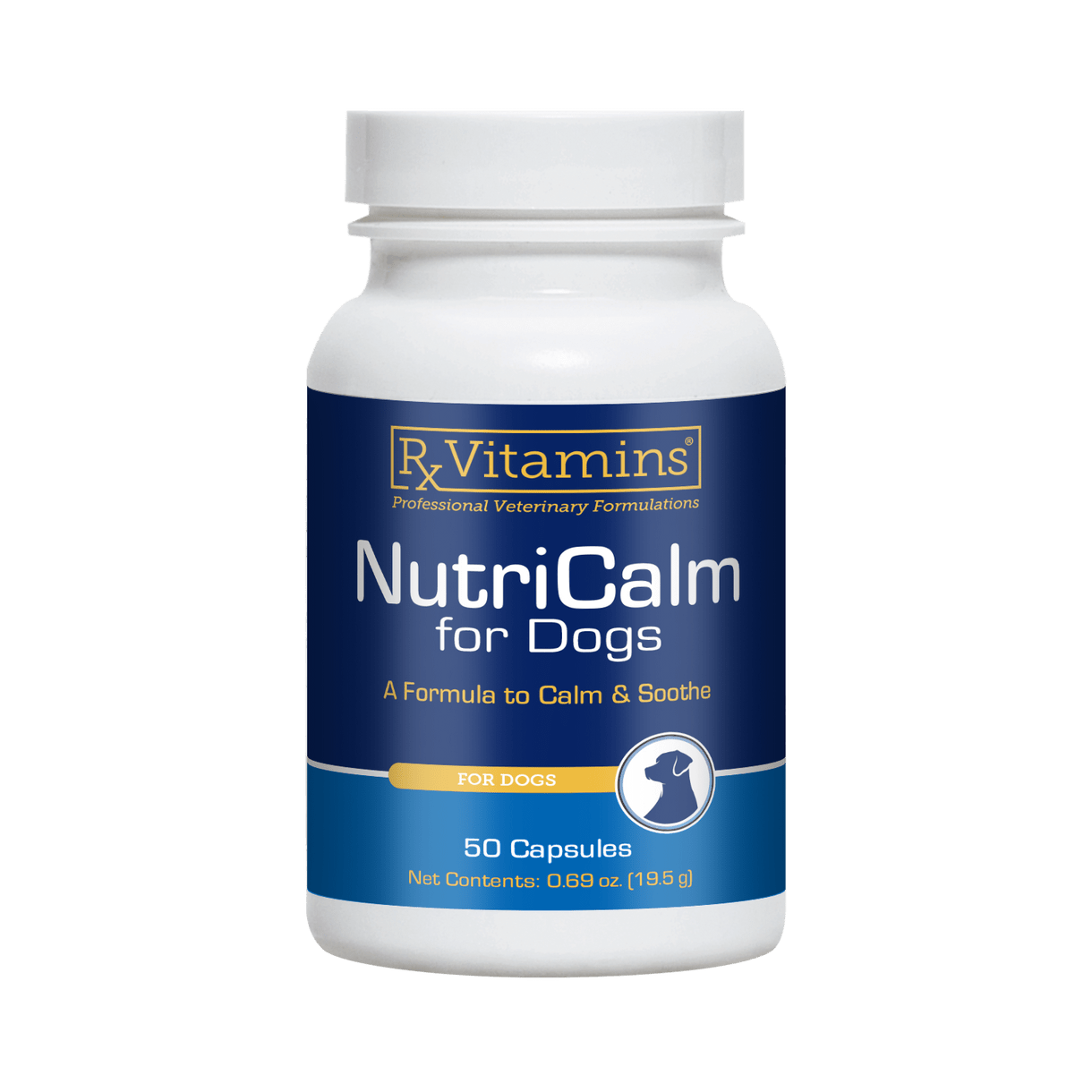 Rx Vitamins For Pets NutriCalm Dietary Supplement for Dogs 50 Caps - POWER FIT SHOP — Powering Preparedness, Health & Home