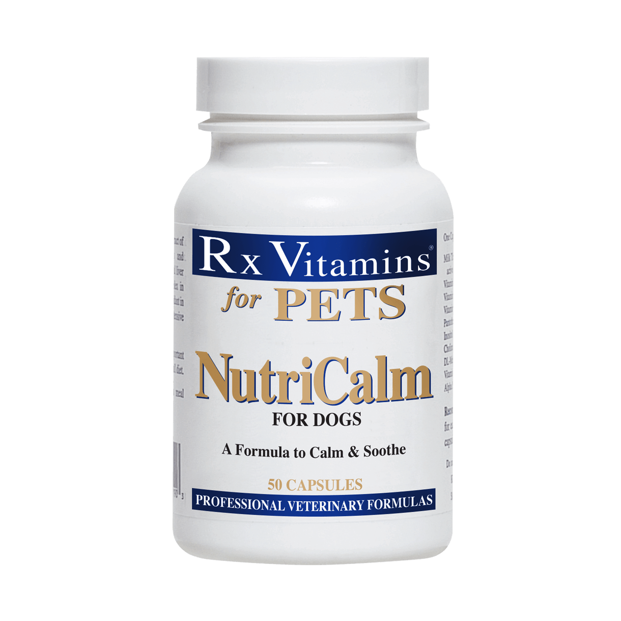 Rx Vitamins For Pets NutriCalm Dietary Supplement for Dogs 50 Caps - POWER FIT SHOP — Powering Preparedness, Health & Home