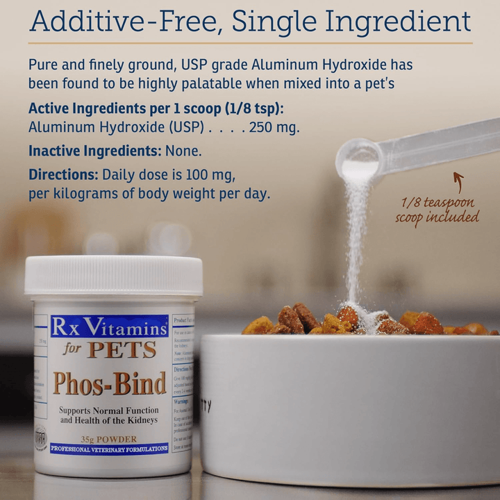 Rx Vitamins For Pets Phos - Bind Powder 35g Kidney Support For Pets - POWER FIT SHOP — Powering Preparedness, Health &amp; Home
