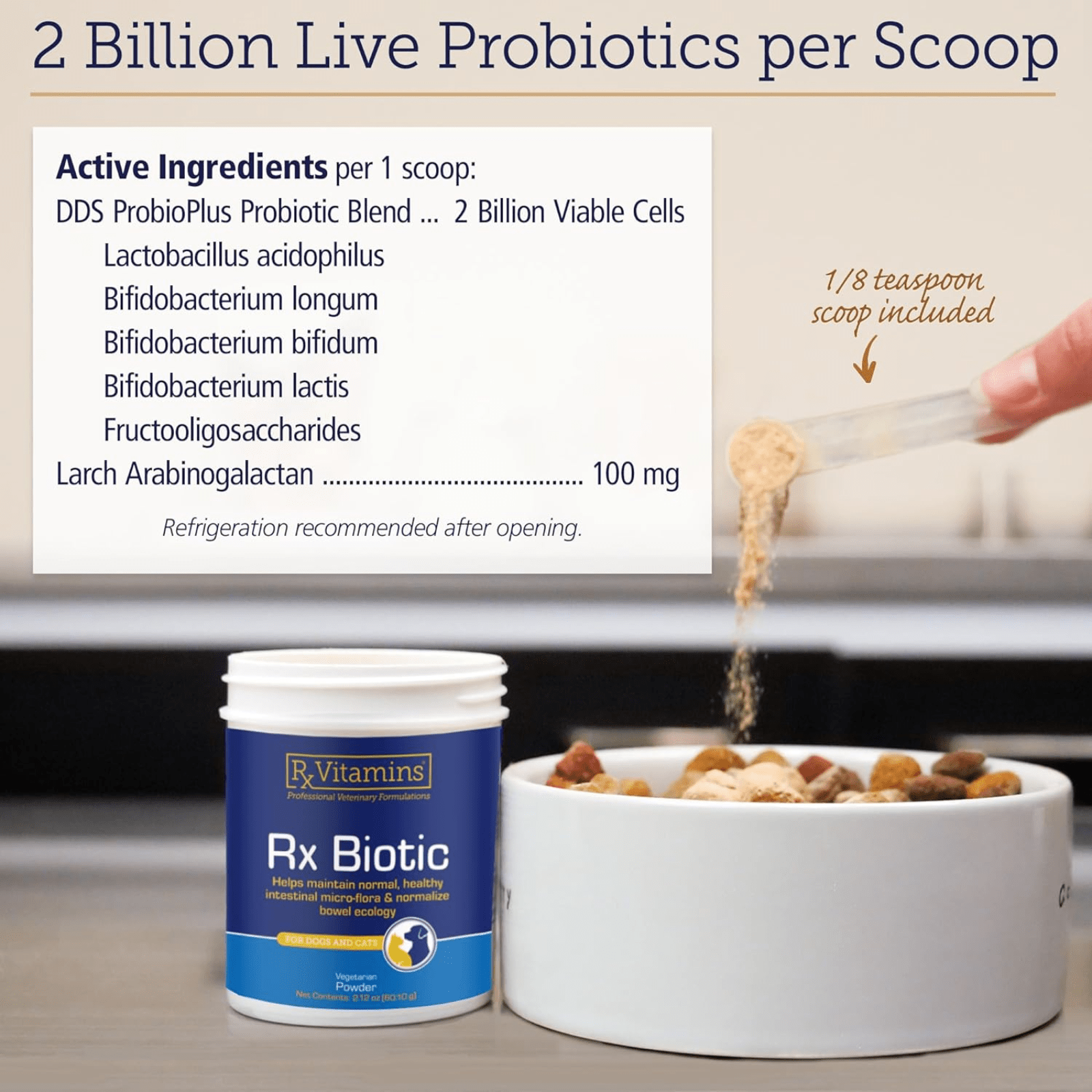 Rx Vitamins For Pets Rx Biotic Digestive Health Powder 2.12 Oz - POWER FIT SHOP — Powering Preparedness, Health & Home