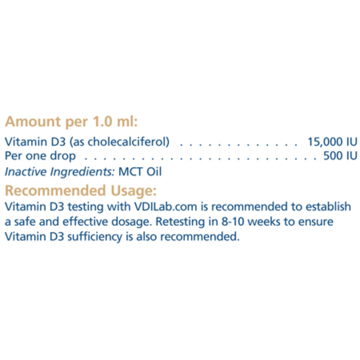 Rx Vitamins For Pets D3 Forte Liquid MCT Oil ingredient information and usage instructions for dogs and cats