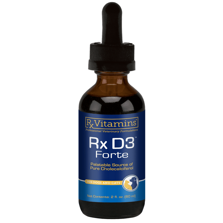 Rx Vitamins For Pets D3 Forte Liquid MCT Oil 2 OZ Vitamin Support for dogs and cats