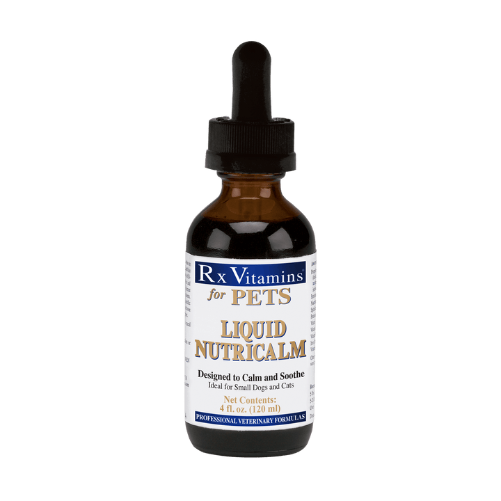 MHP Rx Vitamins for Pets Liquid Nutricalm dietary supplement for animals in a 4 oz bottle, pet vitamins and supplements.