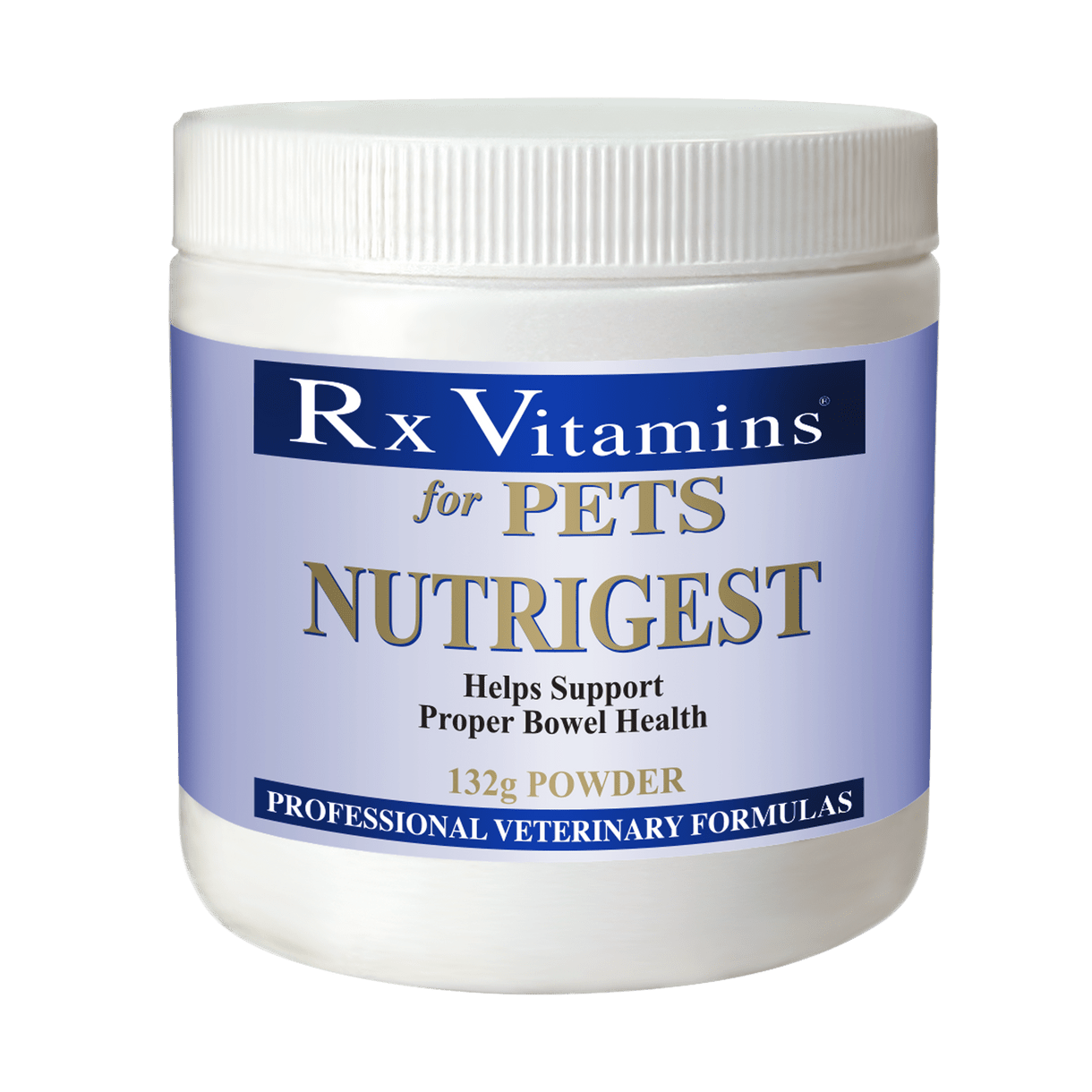 Rx Vitamins for Pets NutriGest Powder for dogs and cats, 4.65 oz, pet bowel support supplement from MHP.