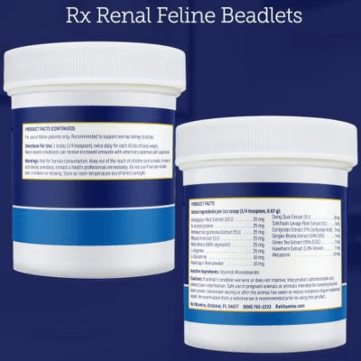 Rx Vitamins For Pets Renal Feline Beadlets Kidney Support 3.52 Oz - POWER FIT SHOP — Powering Preparedness, Health &amp; Home