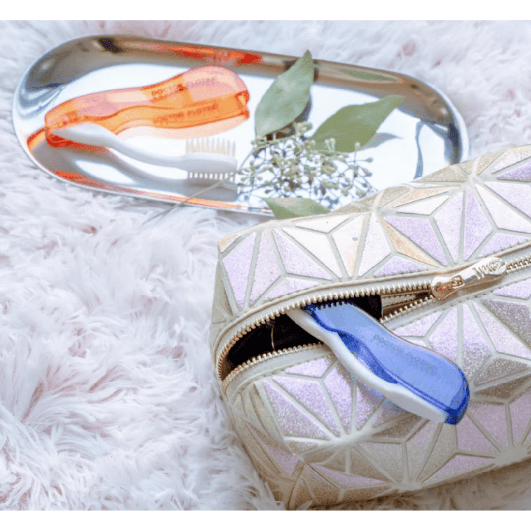 MHP Travel Folding Toothbrush with compact design, folding handle, and dental hygiene support for on-the-go oral care.