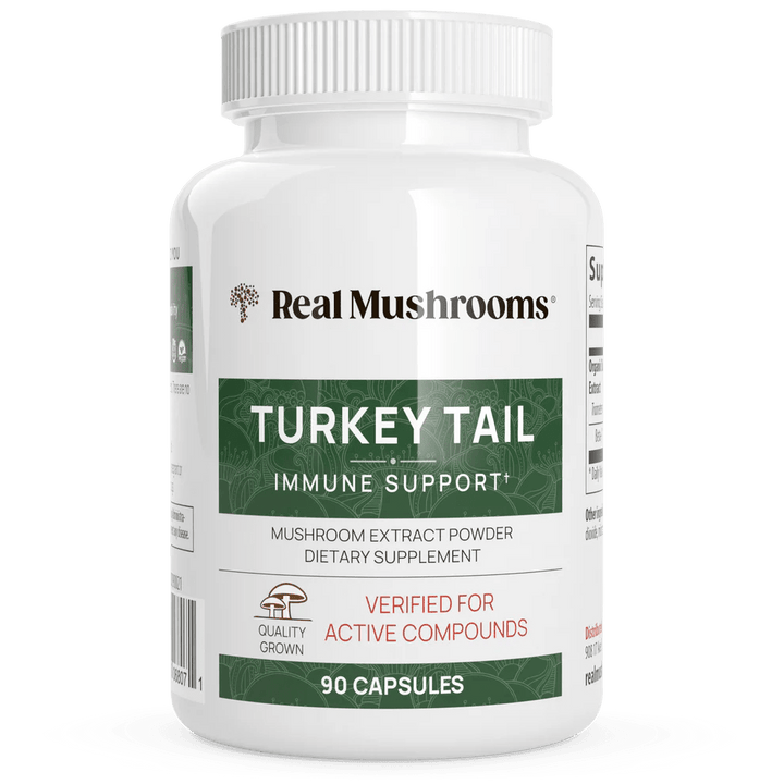 Real Mushrooms Turkey Tail Extract Immune Support 90 Capsules - POWER FIT SHOP — Powering Preparedness, Health &amp; Home