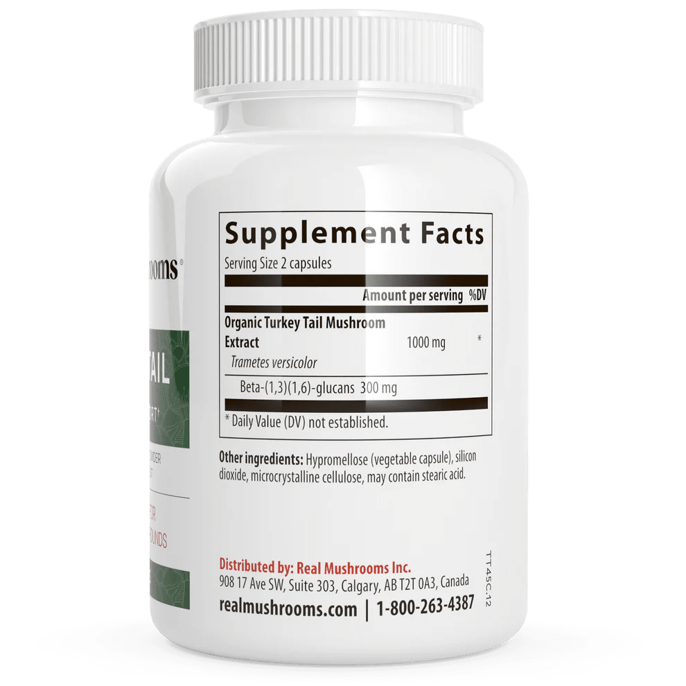 Real Mushrooms Turkey Tail Extract Immune Support 90 Capsules - POWER FIT SHOP — Powering Preparedness, Health & Home