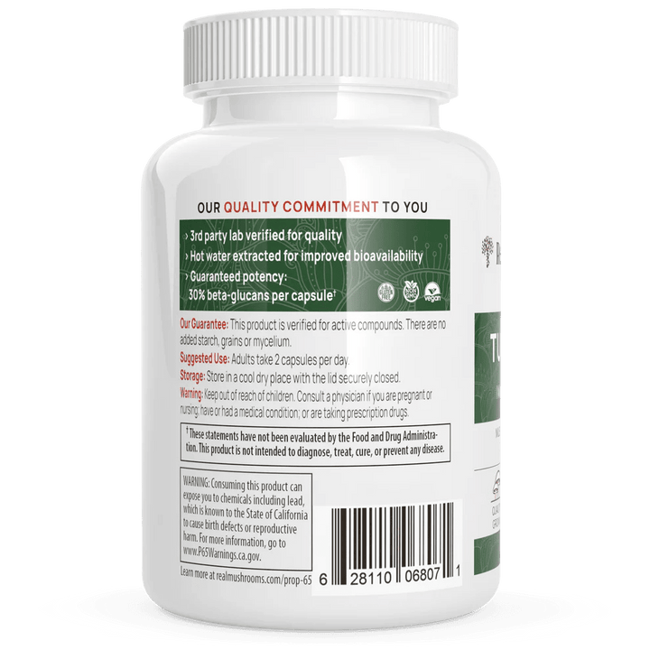 Real Mushrooms Turkey Tail Extract Immune Support 90 Capsules - POWER FIT SHOP — Powering Preparedness, Health &amp; Home