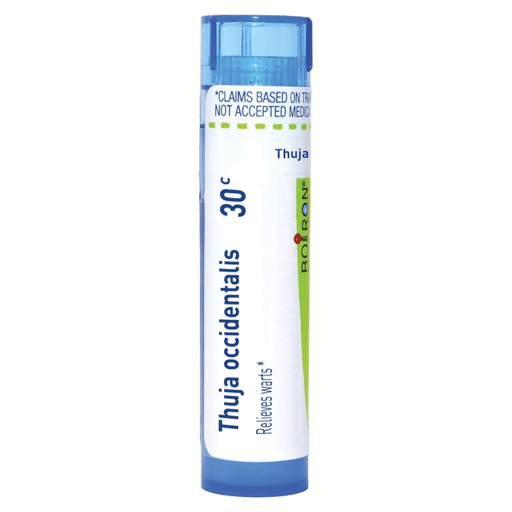 Boiron Laboratories Thuja 30C homeopathic remedy in 80 pellets, natural vitamins and supplements by MHP.