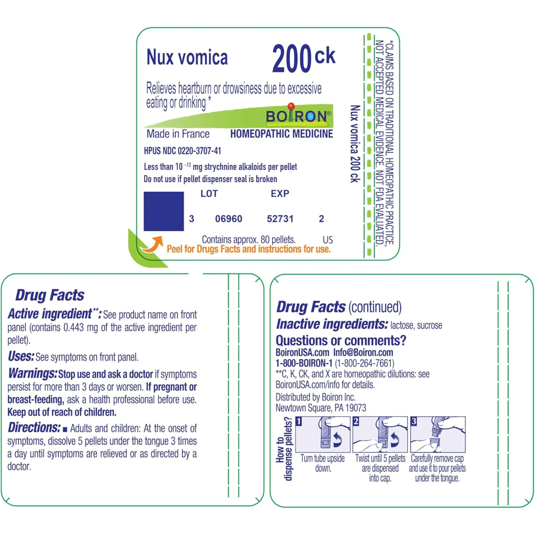 Boiron Nux Vomica 200C 80 Pellet Natural Aid Supports Digestive Wellness Comfort - POWER FIT SHOP — Powering Preparedness, Health &amp; Home
