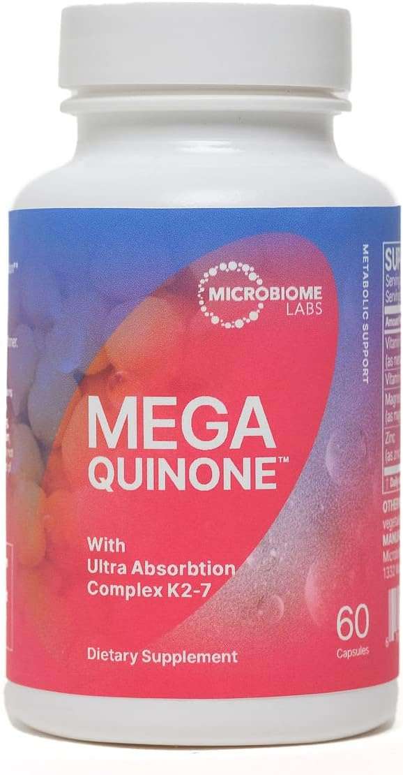 Microbiome Labs MegaQuinone K2 - 7 Probiotic 60 Caps Support Bone Health - POWER FIT SHOP — Powering Preparedness, Health &amp; Home