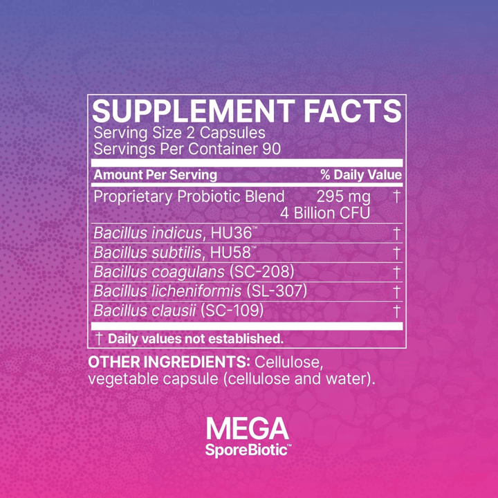 Microbiome Labs MegaSporeBiotic Probiotics Digestive Health 180 Caps - POWER FIT SHOP — Powering Preparedness, Health &amp; Home