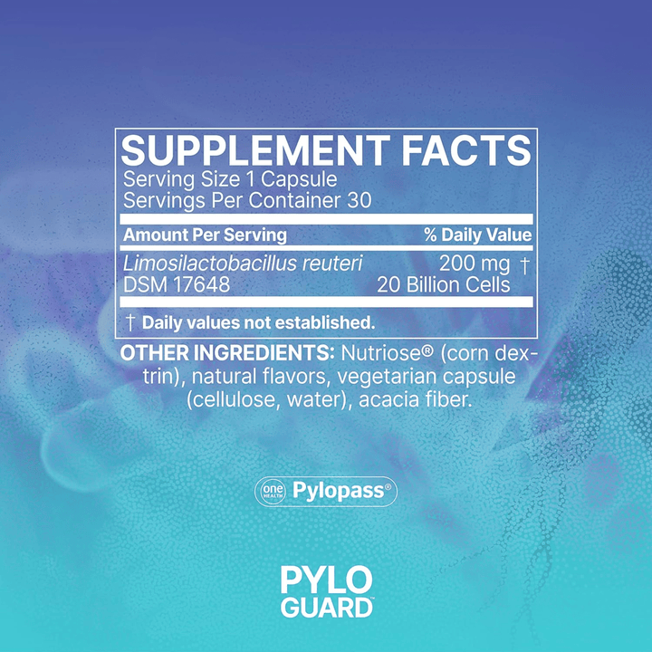 Microbiome Labs PyloGuard 30 Capsules Supports H Pylori Balance - POWER FIT SHOP — Powering Preparedness, Health &amp; Home