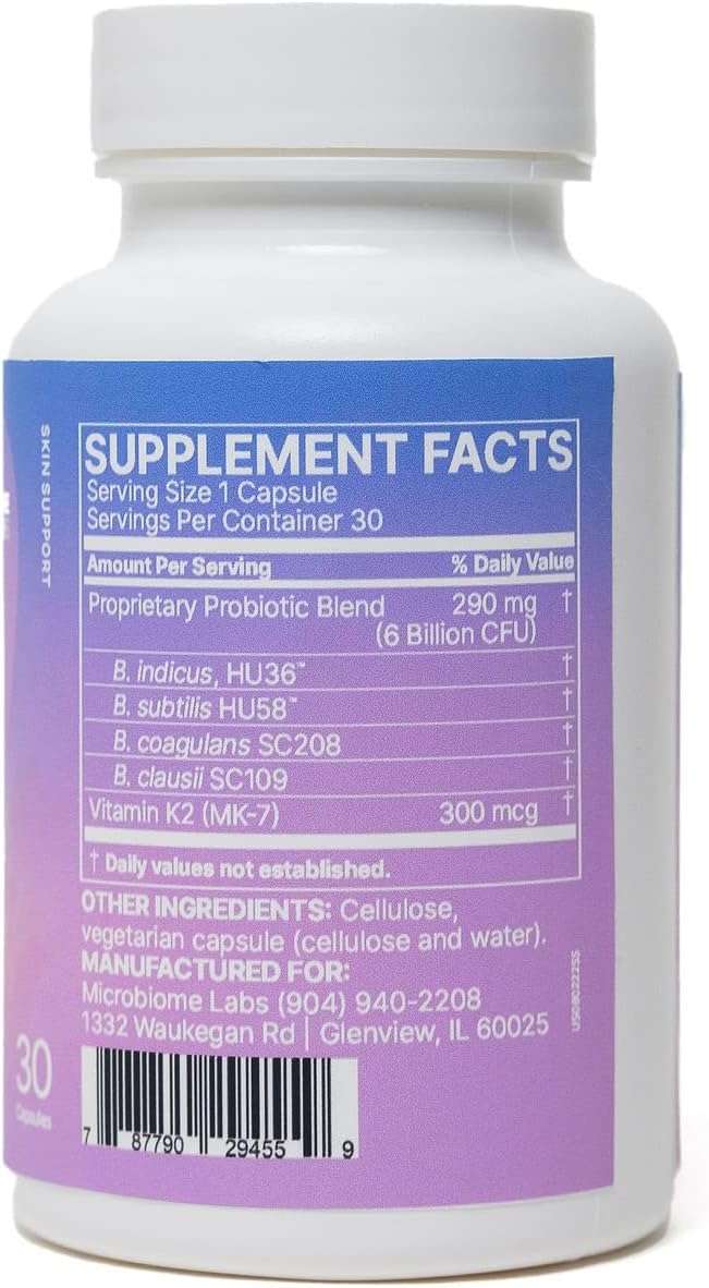 Microbiome Labs SereneSkin Probiotic 30 Caps For Clear Healthy Skin - POWER FIT SHOP — Powering Preparedness, Health &amp; Home