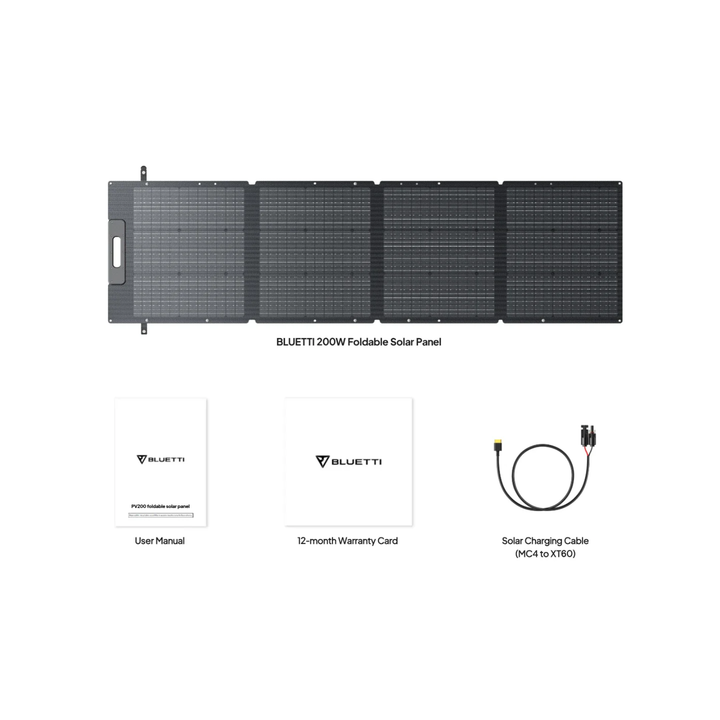 Bluetti Pioneer Na Solar Ready Power Station + QTY 1 OF 200W Solar Panel