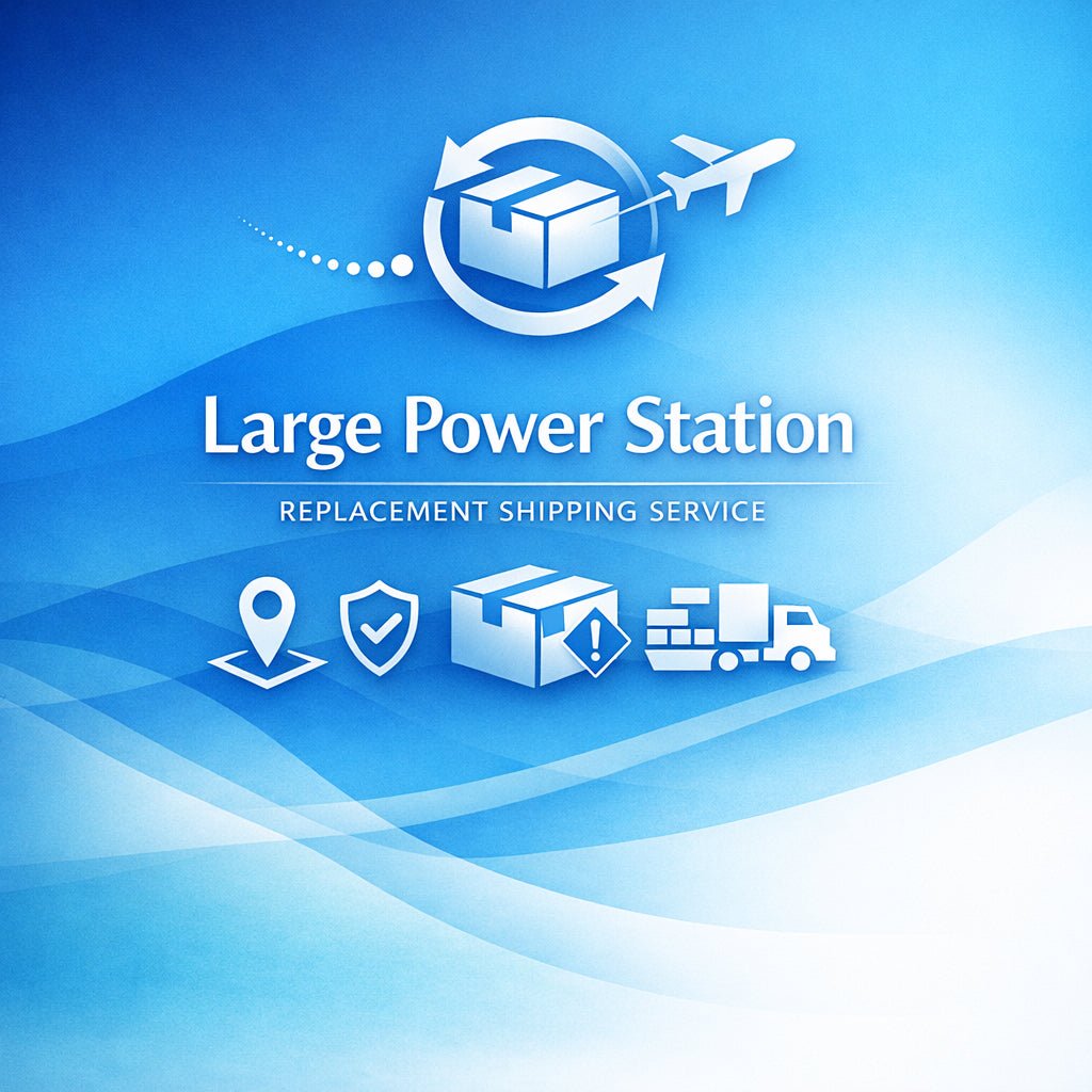 Replacement Shipping Service - Large Power Stations $10,001 – $30,000+(U.S. Islands & Remote Regions) - POWER FIT SHOP — Powering Preparedness, Health & Home