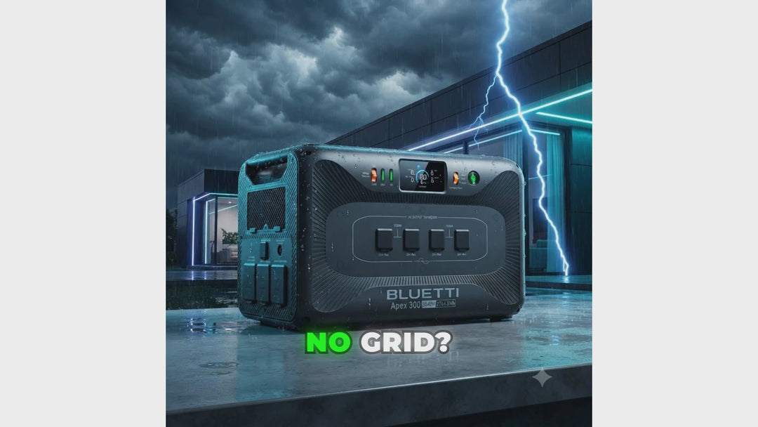 Bluetti Apex 300 Portable Power Station 2765Wh — Remote Power, RV Ready, Storm Backup