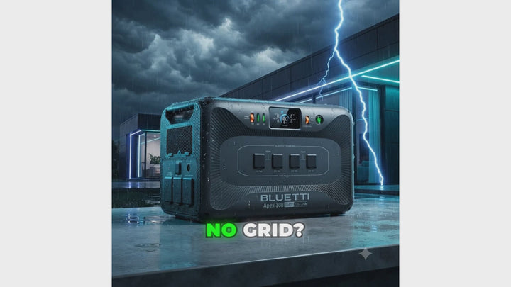 Bluetti Apex 300 Portable Power Station 2765Wh — Remote Power, RV Ready, Storm Backup