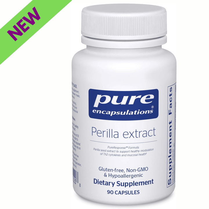 Pure Encapsulations Perilla Extract botanical immune support supplement in 90 capsules, supporting mucosal health.