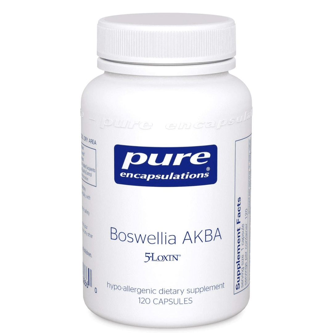 Pure Encapsulations Boswellia AKBA dietary supplement capsules for joint, digestive, and immune support, 120 capsules.