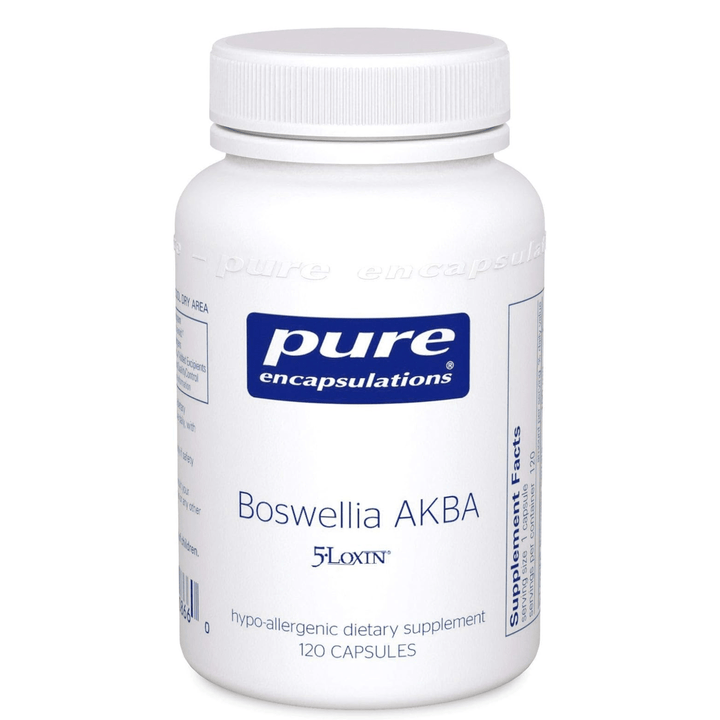 Pure Encapsulations Boswellia AKBA dietary supplement capsules for joint, digestive, and immune support, 120 capsules.