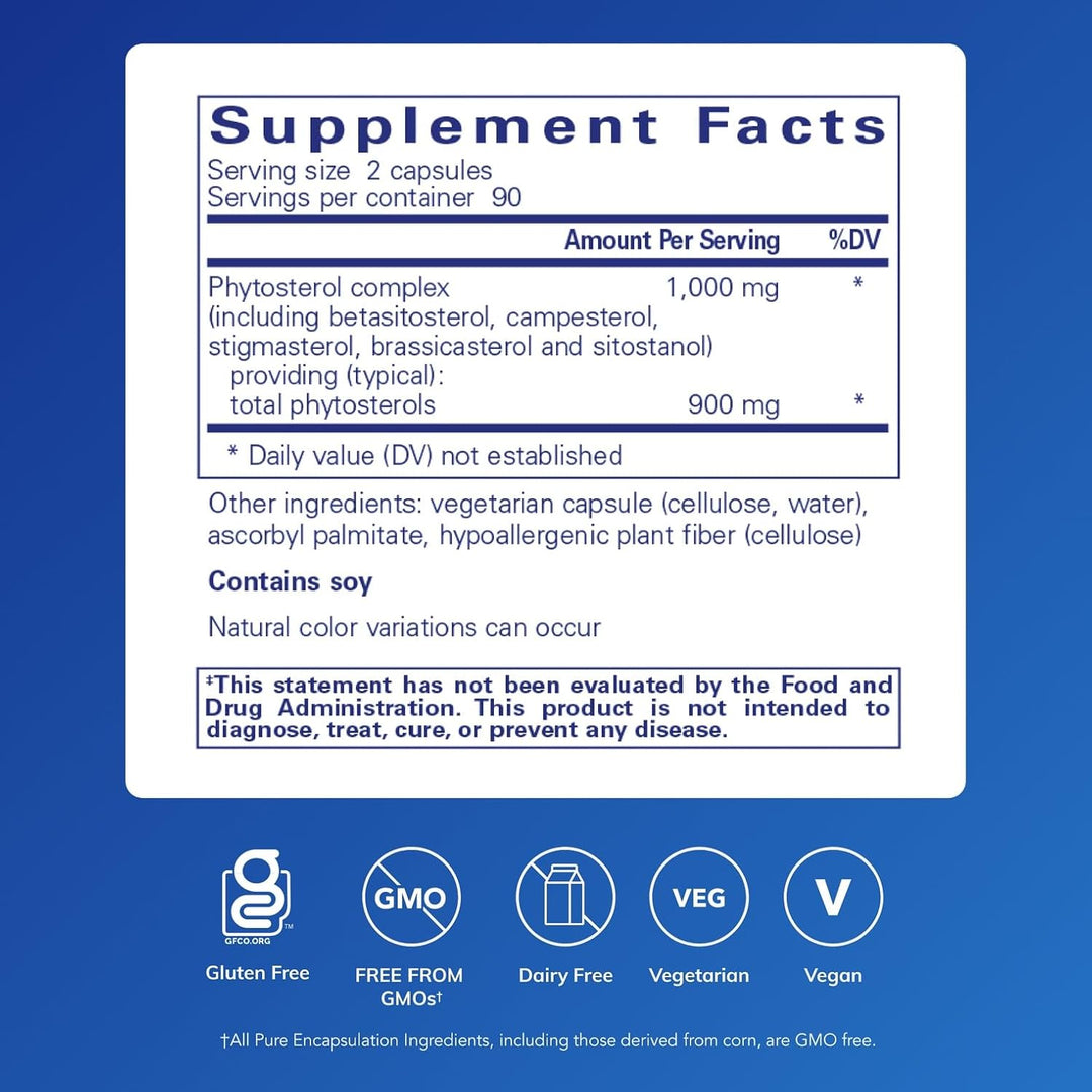 Pure Encapsulations CholestePure dietary supplement bottle with 180 capsules supporting heart function and cardiovascular health.
