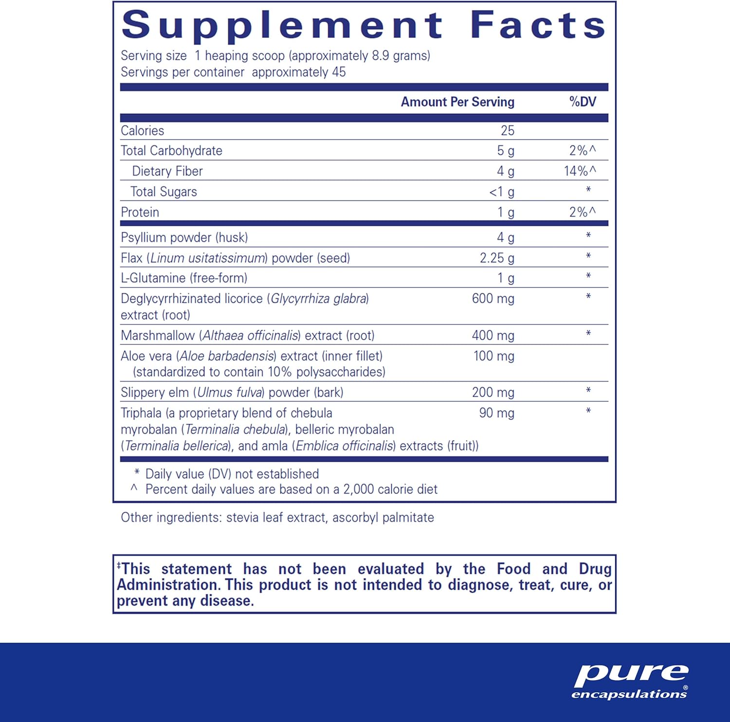 Pure Encapsulations GI Fortify dietary supplement bottle with label, supports digestive function and detox balance, 14.1 oz.