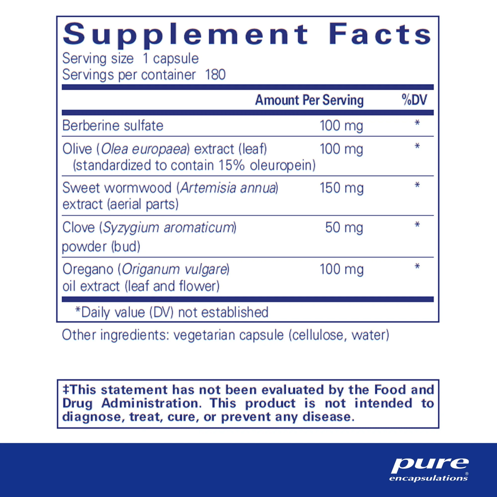 Bottle of Pure Encapsulations MicroDefense dietary supplement capsules supporting digestive function and gut balance.