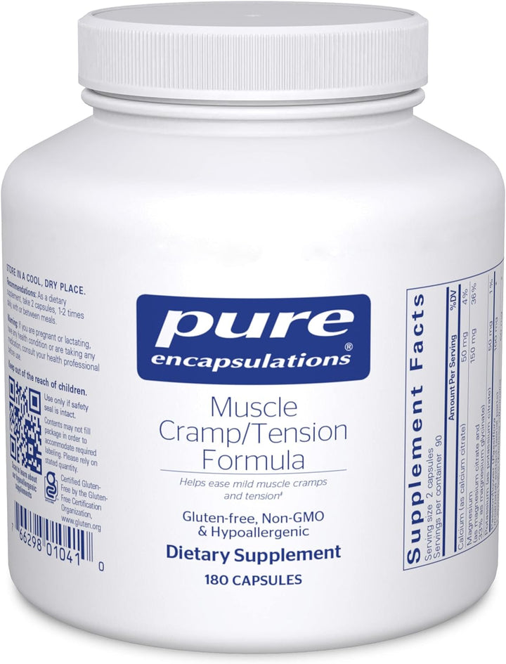 Pure Encapsulations Muscle Cramp Tension Formula Supports Relaxation 180 Caps - POWER FIT SHOP — Powering Preparedness, Health &amp; Home