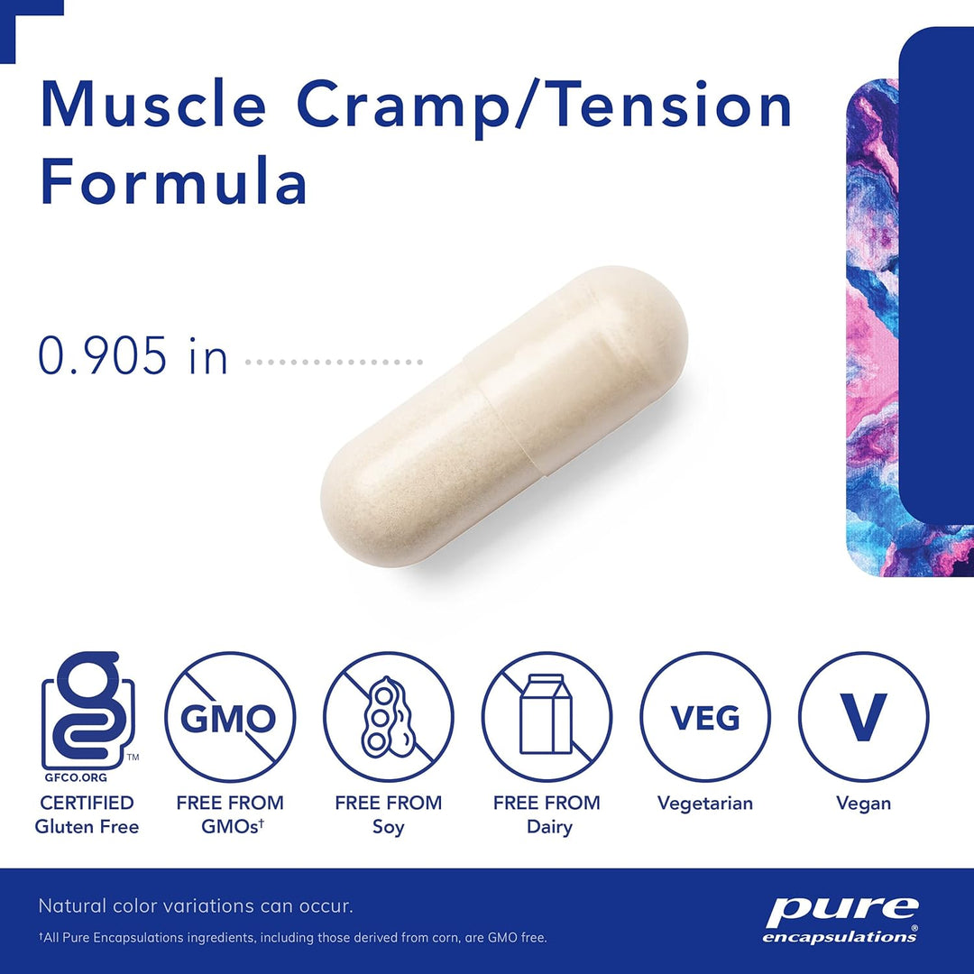 Pure Encapsulations Muscle Cramp Tension Formula Supports Relaxation 180 Caps - POWER FIT SHOP — Powering Preparedness, Health &amp; Home