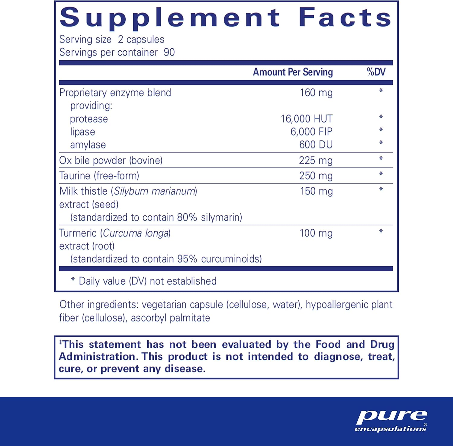 Pure Encapsulations Digestion GB digestive enzyme supplement capsules for gut health, 180 capsules in a white bottle.