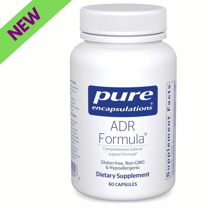 Pure Encapsulations ADR Formula hypoallergenic dietary supplement capsules supporting immune and adrenal function.