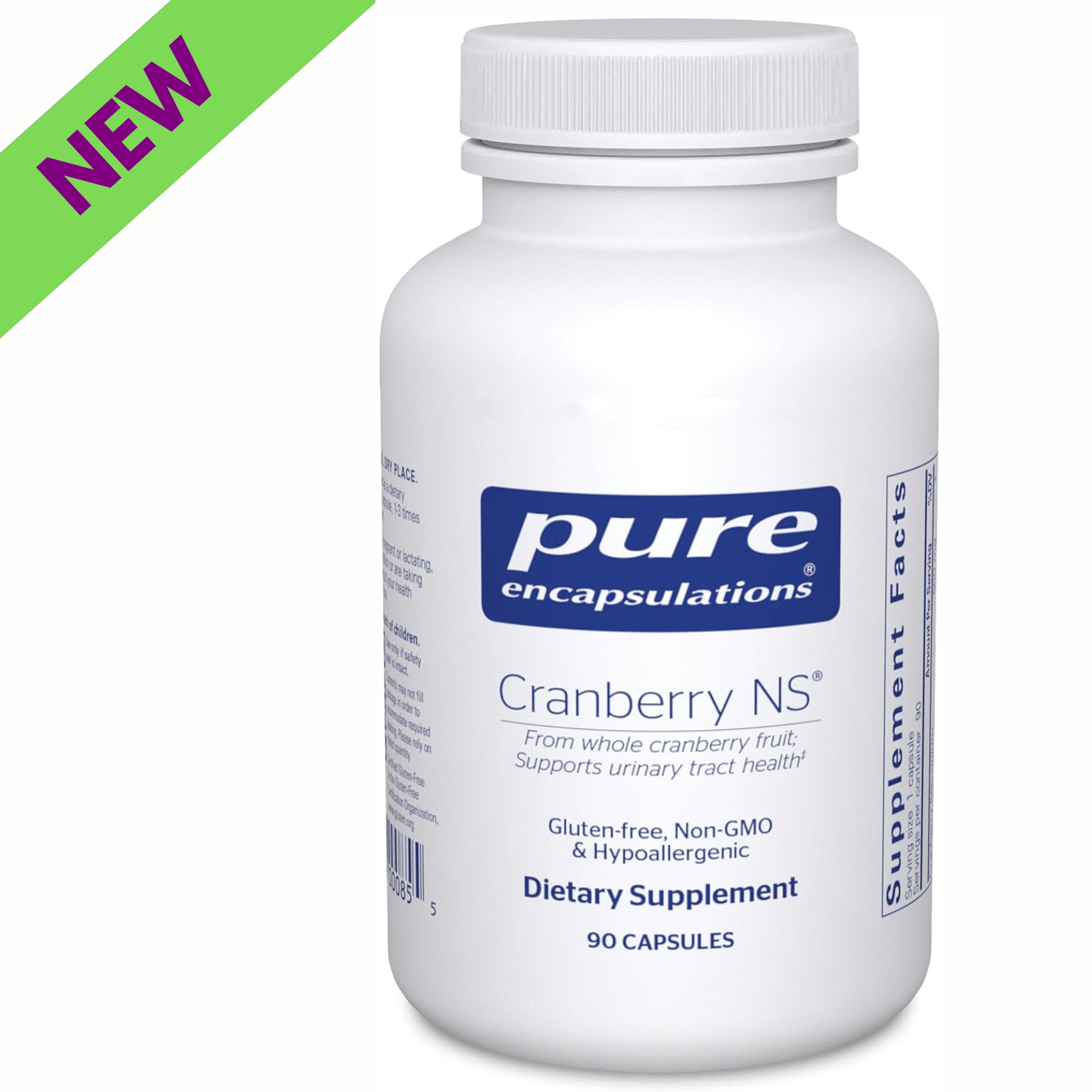 Pure Encapsulations Cranberry NS hypoallergenic dietary supplement capsules for urinary health support, 90 capsules.