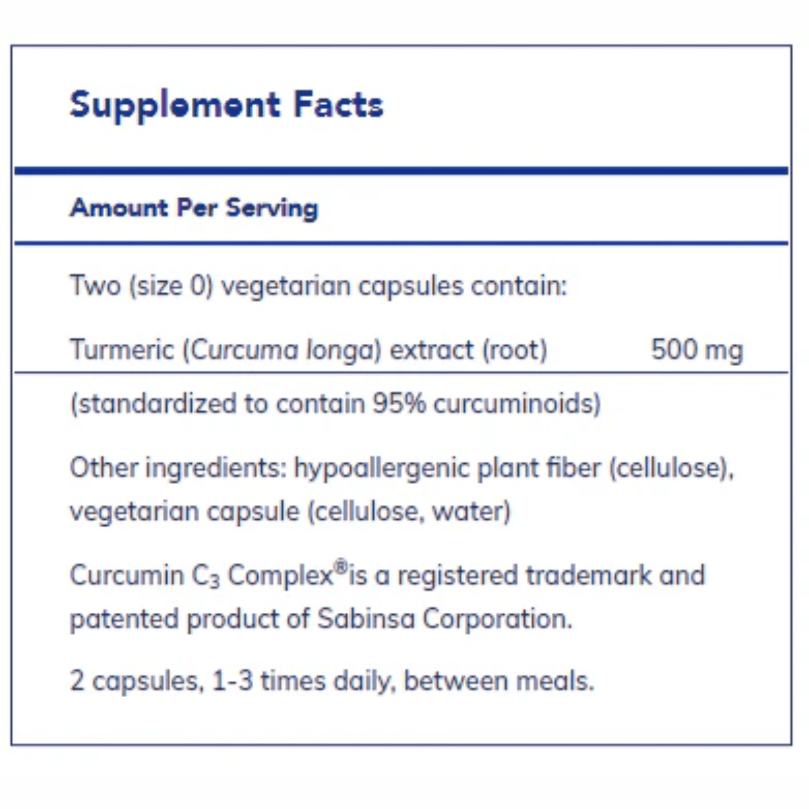 Pure Encapsulations Curcumin with Curcumin C3 Complex dietary supplement bottle containing 120 capsules for joint health.