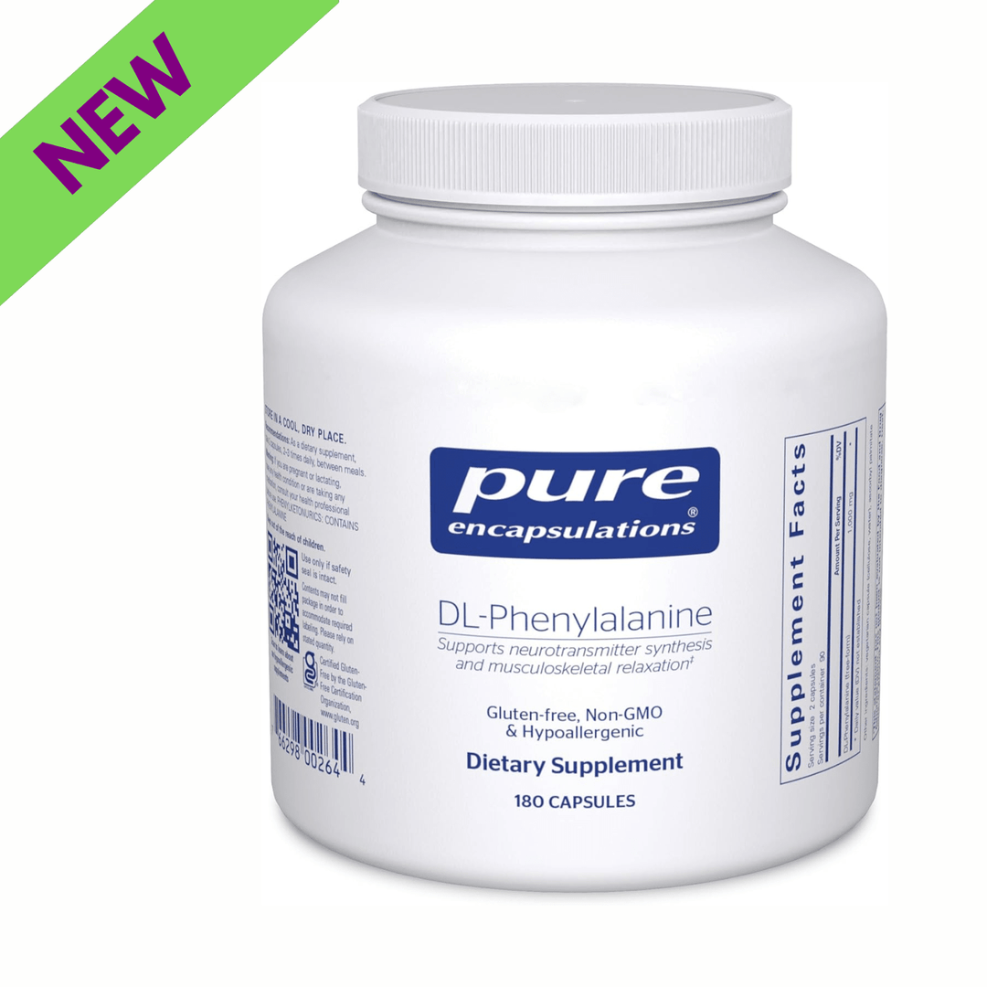 Pure Encapsulations DL Phenylalanine dietary supplement capsules for focus and mood support, hypoallergenic, 180 capsules