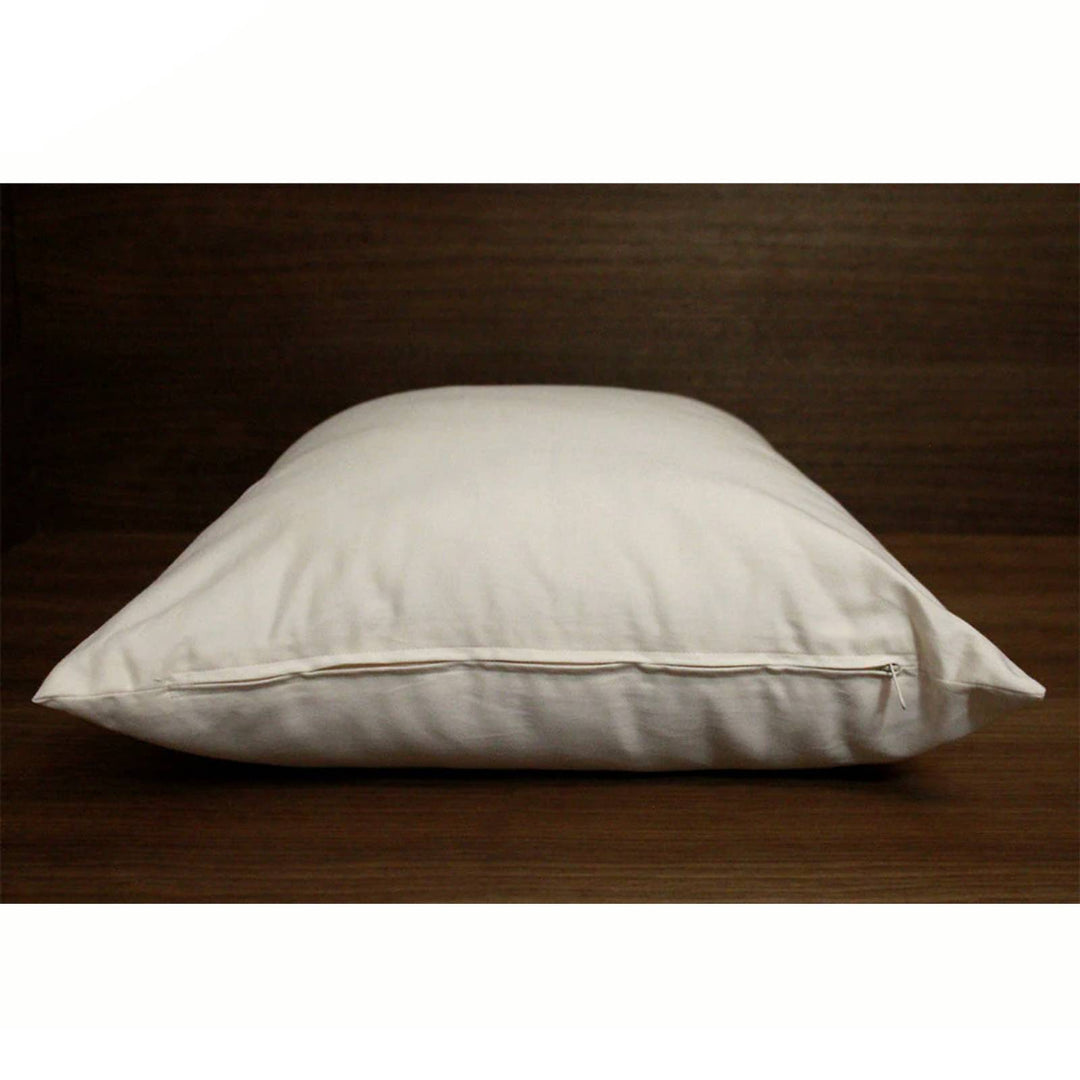Soaring Heart firm organic wool pillow in king size, 20x36 inches, with natural comfort and plush texture.