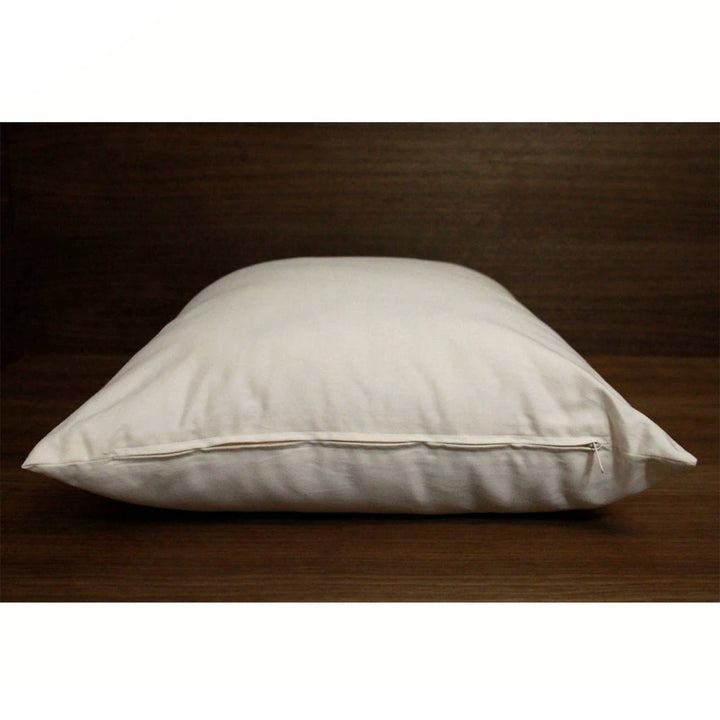 Soaring Heart firm organic wool pillow in king size, 20x36 inches, with natural comfort and plush texture.