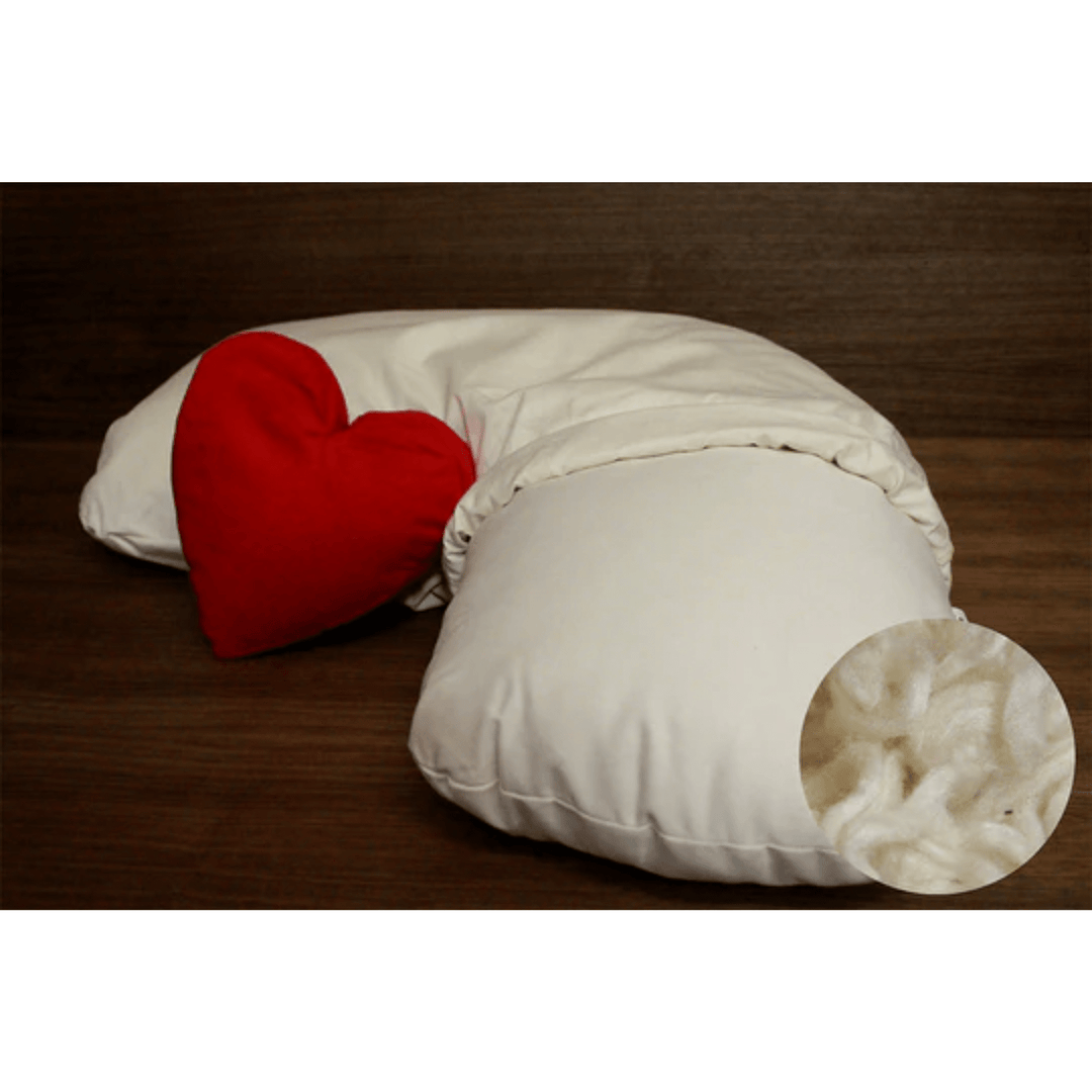 Soaring Heart Side Dreamer Pillow with kapok fill, natural comfort, designed for side sleepers, soft and supportive bedroom pillow