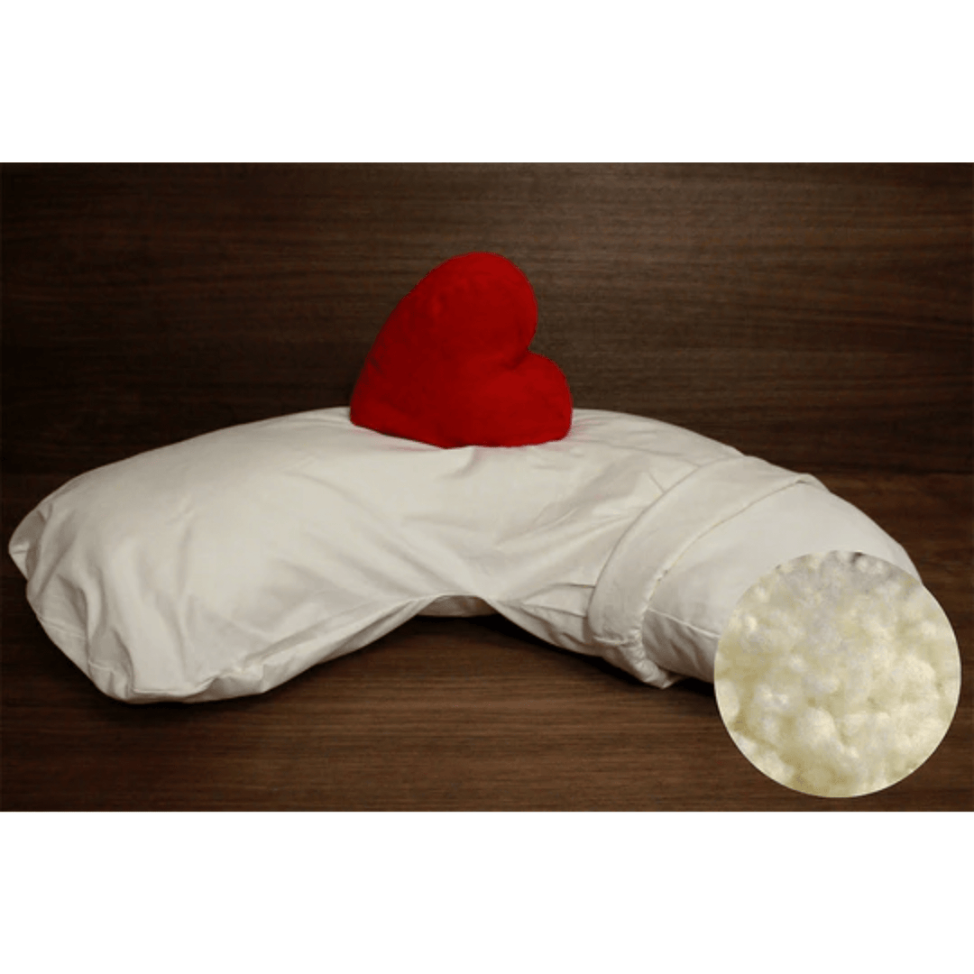 Soaring Heart Side Dreamer Pillow with shredded latex filling, designed for comfortable side sleeping support.