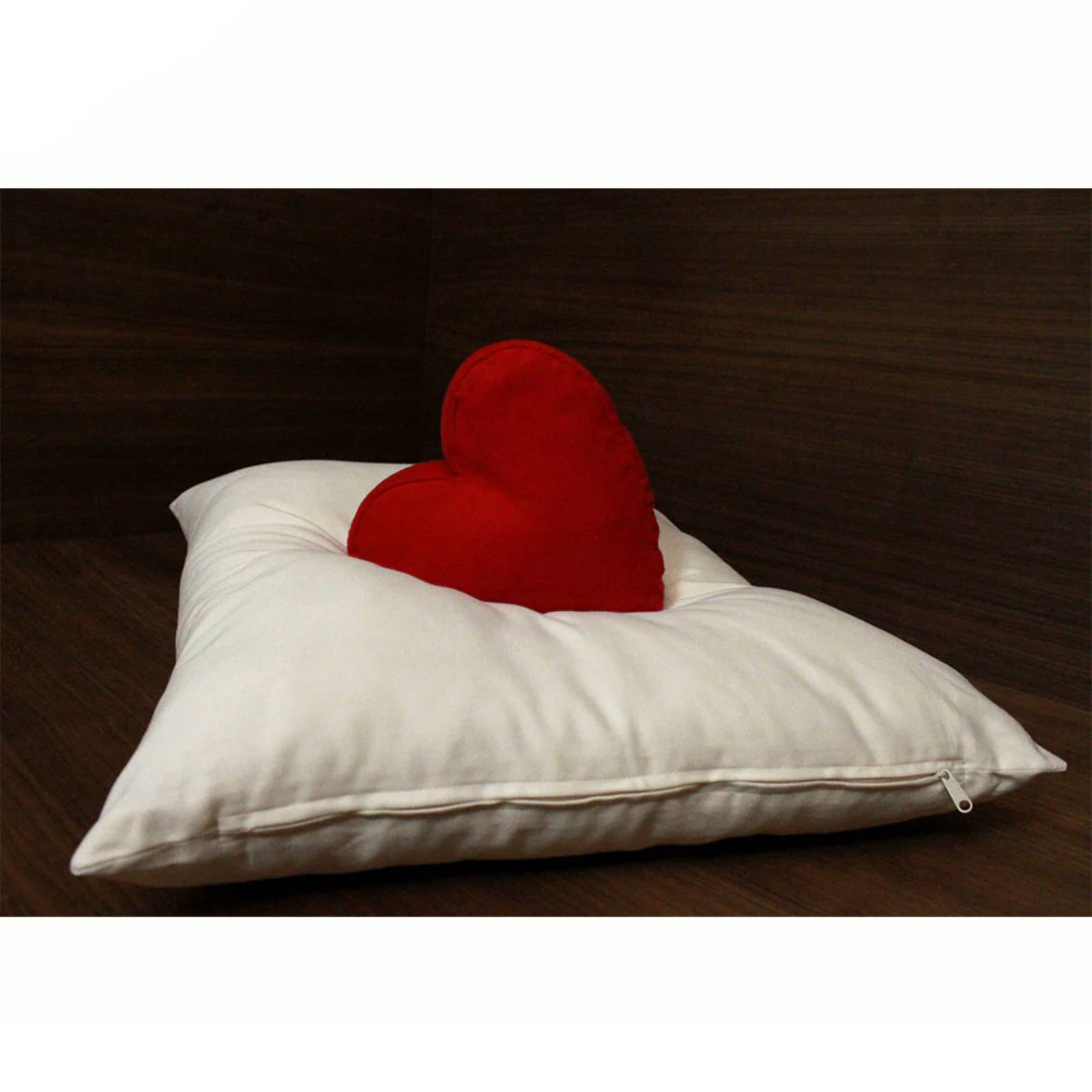 Soaring Heart soft organic wool pillow in king size, natural comfort, 20" x 36", showcasing plush, cozy wool material.