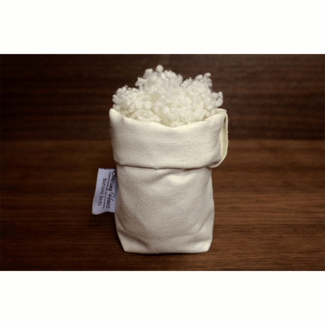 Soaring Heart Wool Bolus by the Ounce, 3 oz natural fiber, soft and plush wool bolus for crafting or fiber arts.