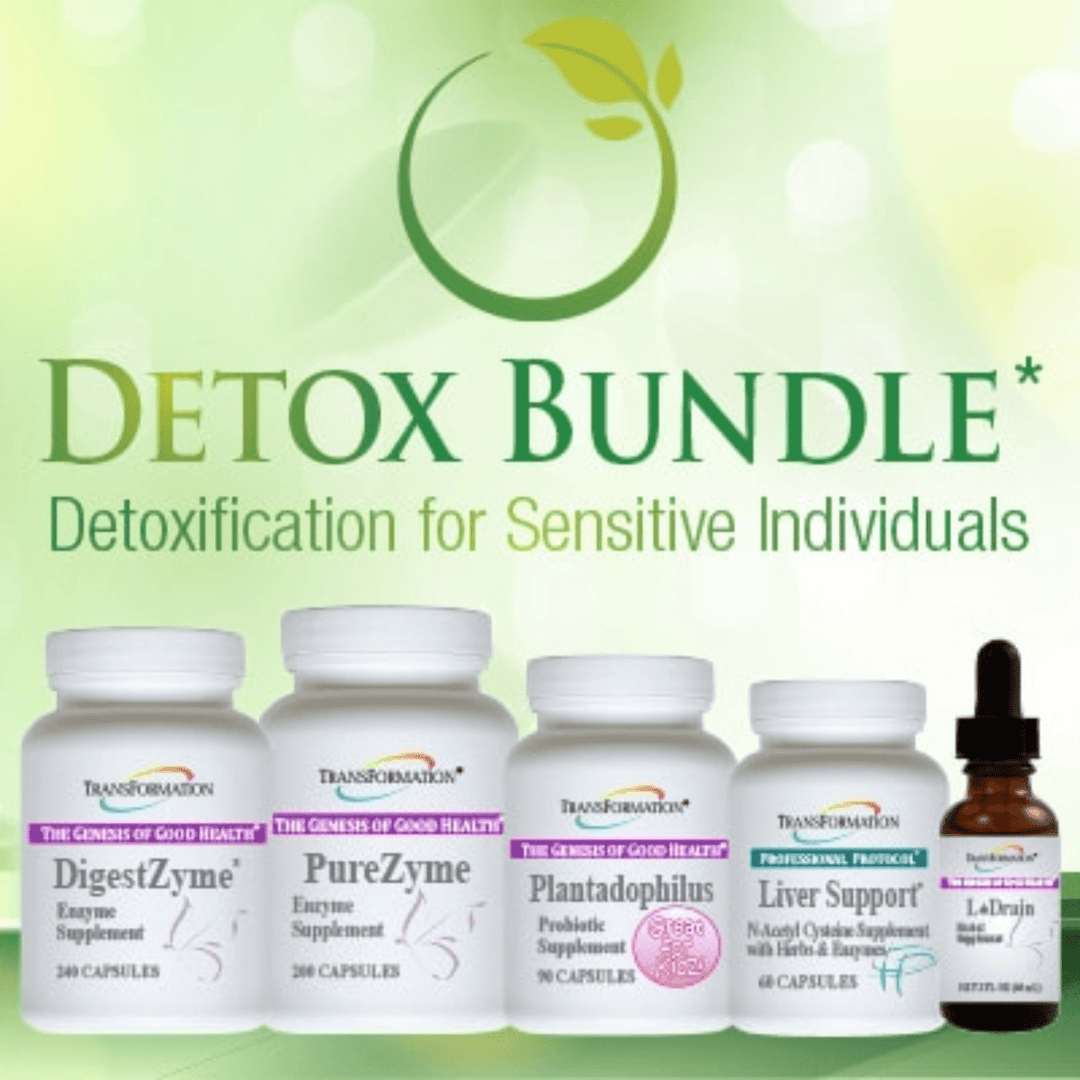 Transformation Enzymes Detox Supplement Bundle for Zyme, natural detox enzymes and supplements in a multi-pack.