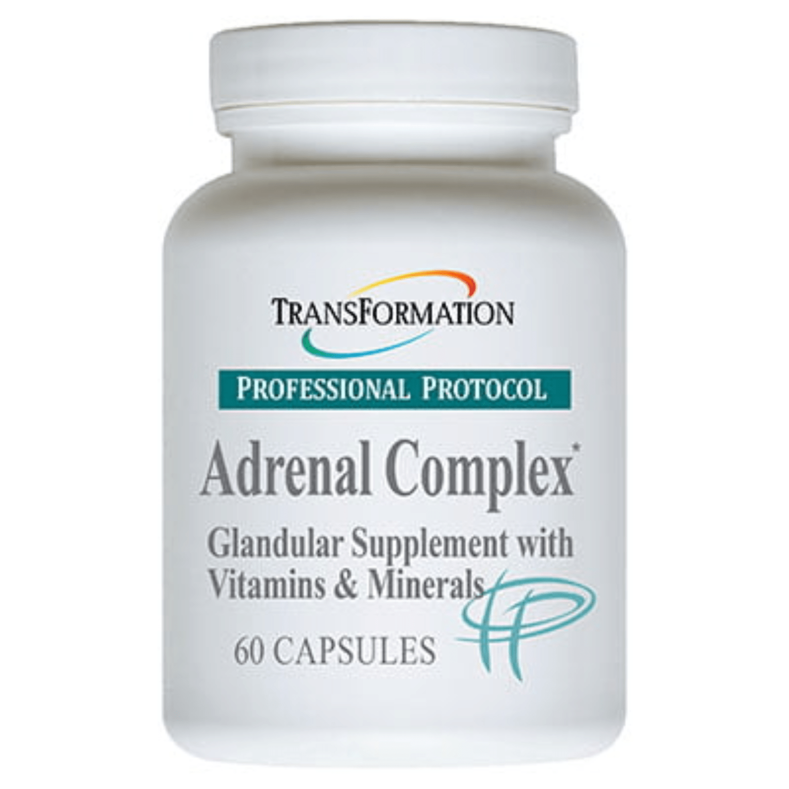 Transformation Enzymes dietary supplement bottle with 60 capsules, herbal and nutritional enzymatic supplement by Transformation Enzymes.