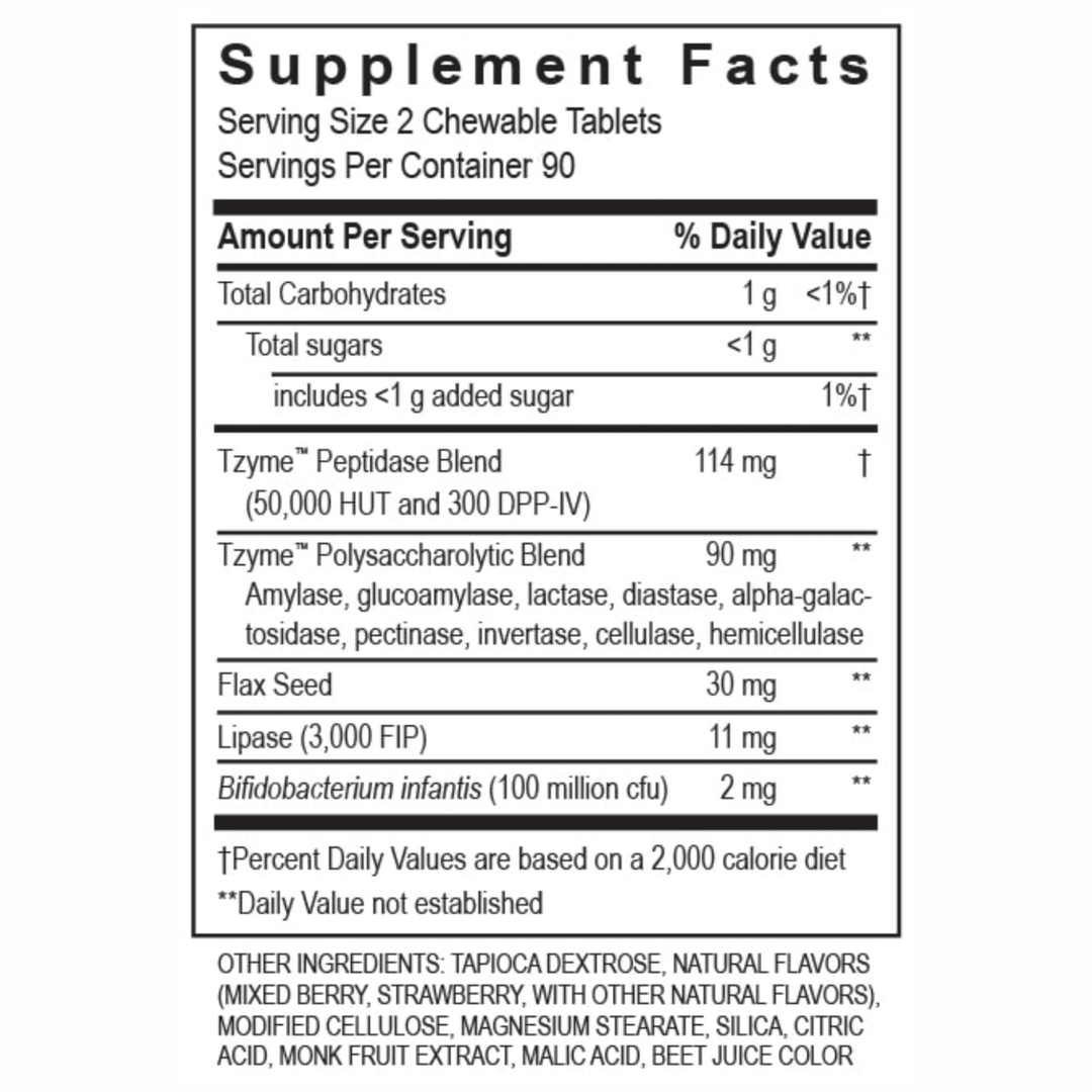 Transformation Enzymes Kidz Digest digestive health support with GastroZyme, PureZyme, and Plantadophilus in supplement bottles.