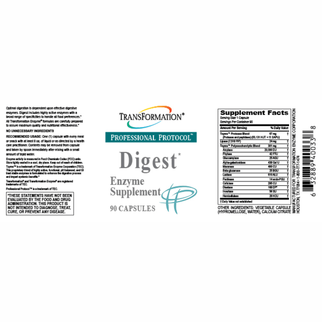 Transformation Enzymes Thrive 63 Phase 3 Kit for digestive health, featuring probiotics and enzyme support in a supplement package.
